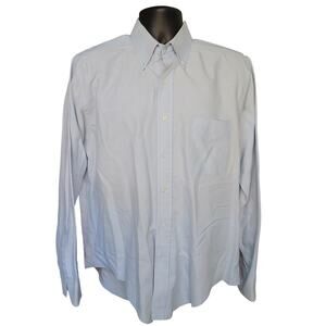 Vintage J.G Hook Men's 17.5 34/35 Light Blue LS Dress Shirt